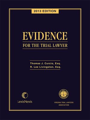 cover image of Evidence for the Trial Lawyer